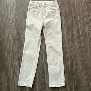 Mango straight leg white/ivory/cream jeans size EU36, US 4 never worn!